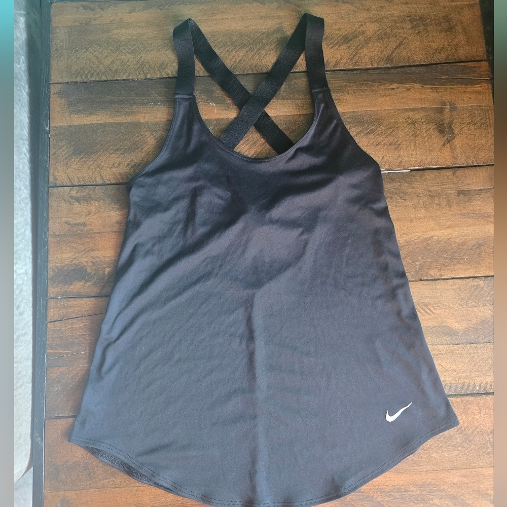 Nike Women's Cross-Back Black Tank Top